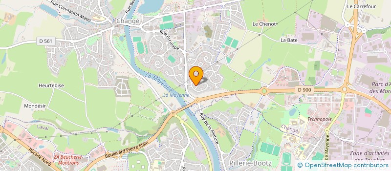 localisation de l'entreprise CYBEROUEST  CHANGE