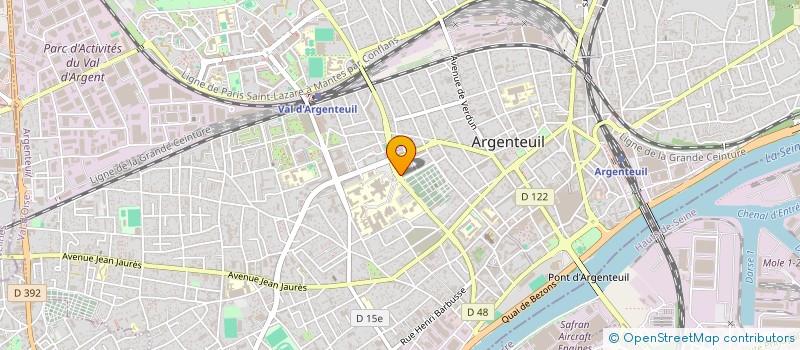 localisation de l'entreprise CYBERPHONE à ARGENTEUIL