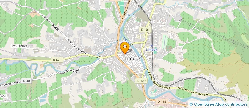 localisation de l'entreprise CYBERPL@NET-CCMFE à LIMOUX