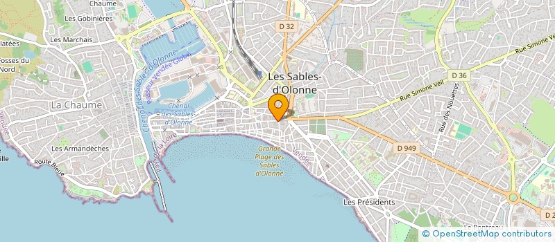 localisation de l'entreprise CYBERSABLES à LES SABLES D'OLONNE