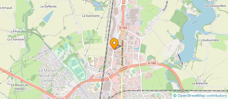 localisation de l'entreprise CYBERSCOPE à LA ROCHE-SUR-YON