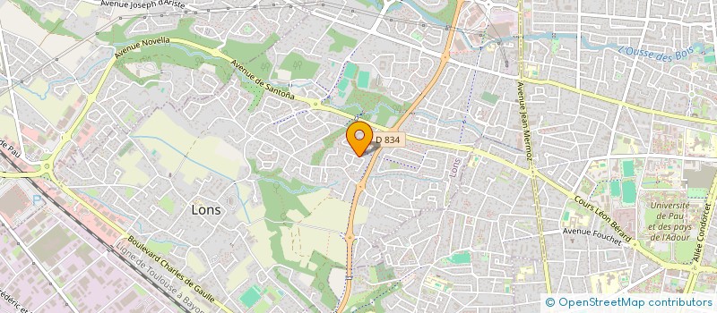 localisation de l'entreprise CYBERSCORE à LONS