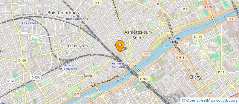 localisation de l'entreprise CYBERSECURITYCONSULTING  ASNIERES-SUR-SEINE