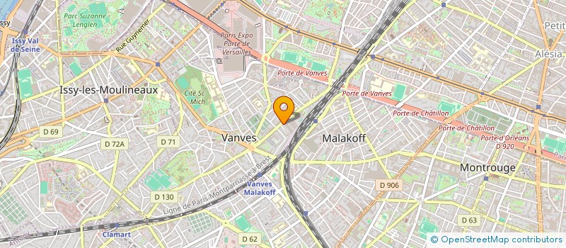 localisation de l'entreprise CYBERTERRE  VANVES