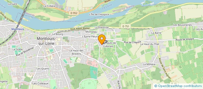 localisation de l'entreprise CYBERTPART  MONTLOUIS-SUR-LOIRE