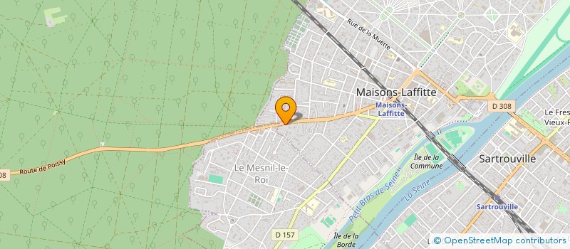 localisation de l'entreprise CYBERTRUST CONSULTING  MAISONS-LAFFITTE