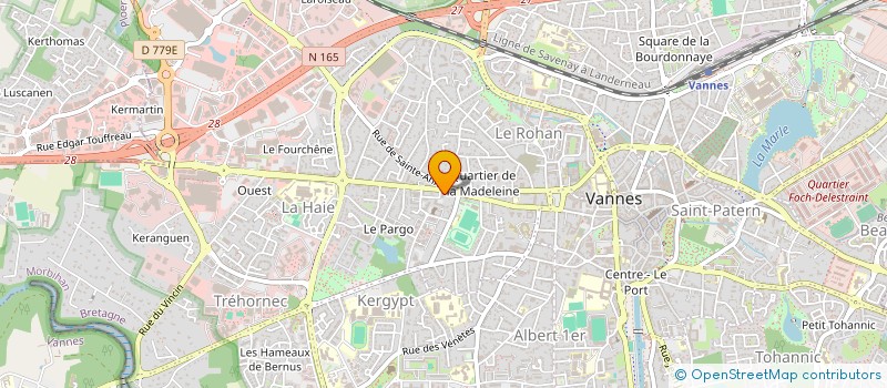 localisation de l'entreprise CYBERVIN à VANNES