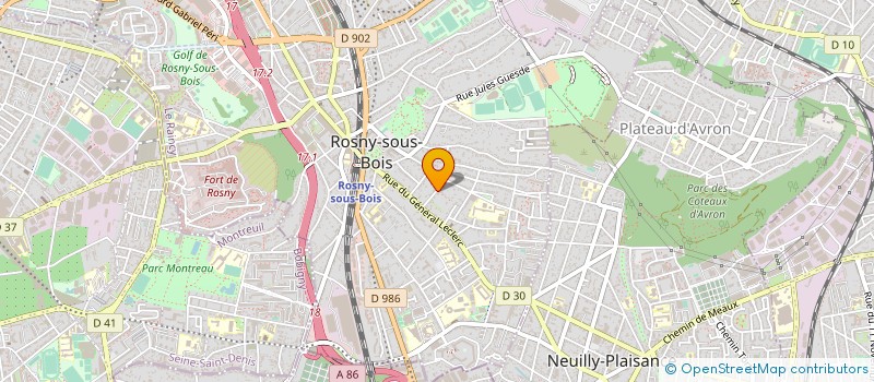localisation de l'entreprise CYBHEL HOLDING à ROSNY-SOUS-BOIS