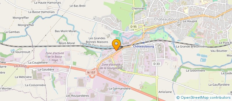 localisation de l'entreprise CYBIEN à CHATEAUBOURG