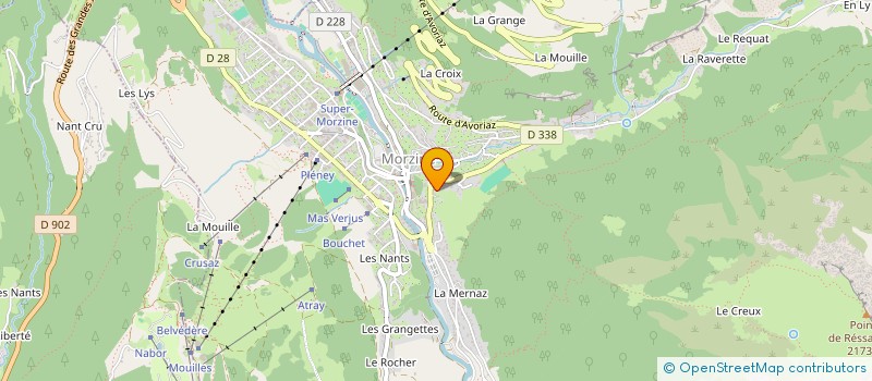 localisation de l'entreprise CYBO à MORZINE