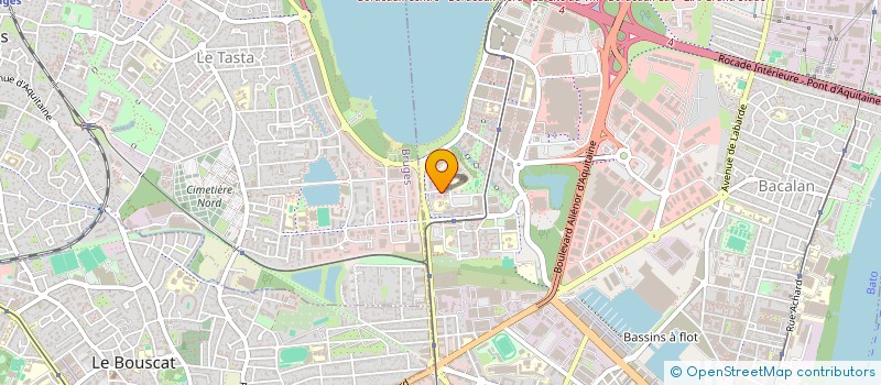 localisation de l'entreprise CYBORG  BORDEAUX