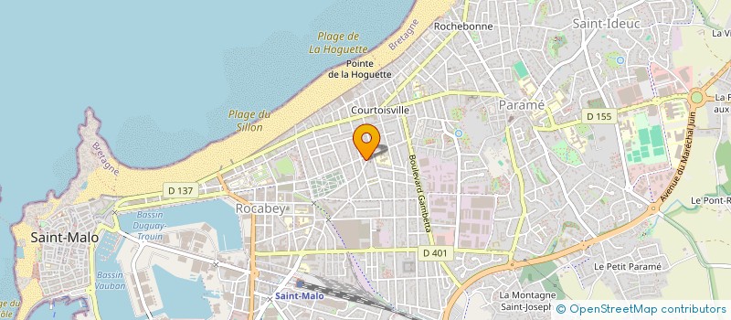 localisation de l'entreprise CYBRATECH à SAINT-MALO