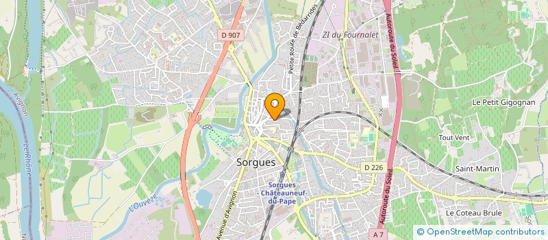 localisation de l'entreprise CYBRLINK  SORGUES