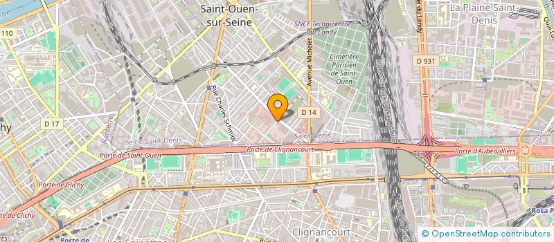 localisation de l'entreprise CYBSOLIS à SAINT-OUEN-SUR-SEINE