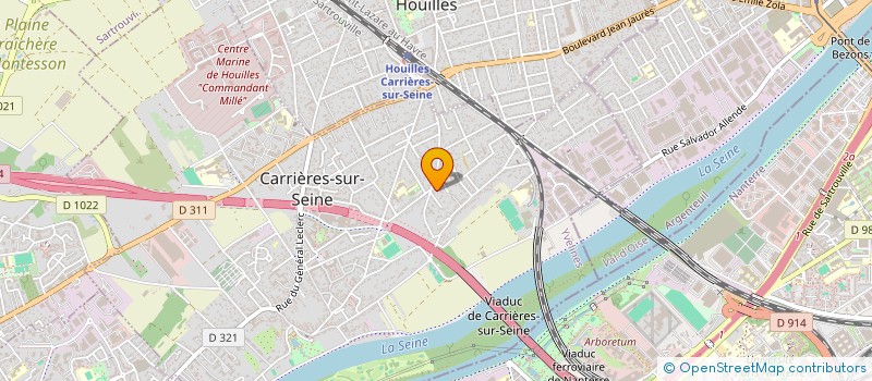 localisation de l'entreprise CYC - CLASSIQUES ET YOUNGTIMERS CARRILLONNES  CARRIERES-SUR-SEINE