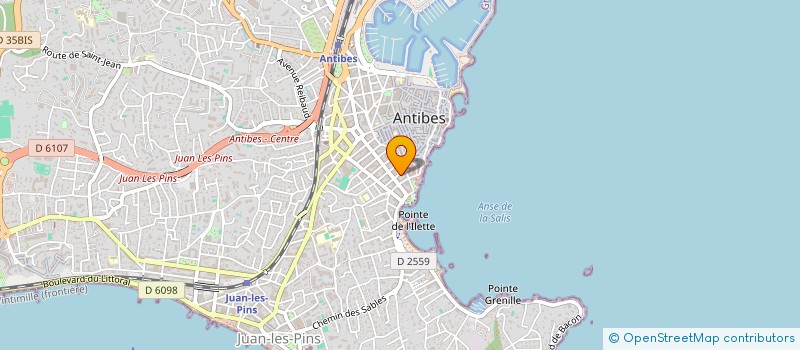 localisation de l'entreprise CYC DISTRIBUTION à ANTIBES