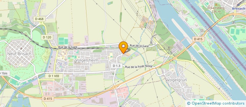 localisation de l'entreprise CYC IMMO  VOLGELSHEIM