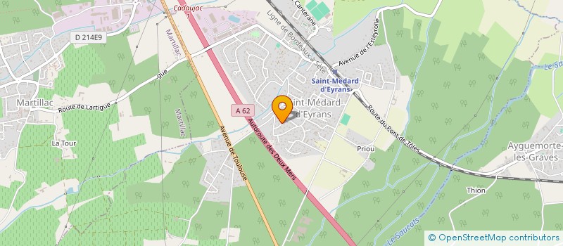 localisation de l'entreprise CYCA LOCATION à SAINT-MEDARD-D'EYRANS