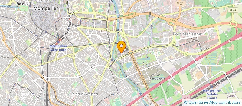 localisation de l'entreprise CYCADALES à MONTPELLIER