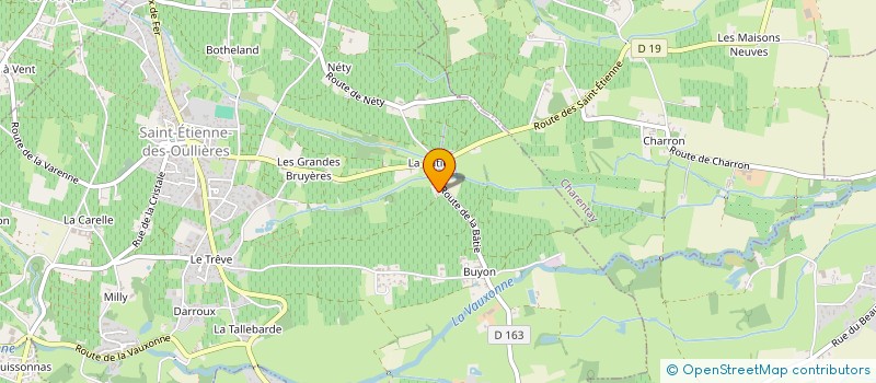 localisation de l'entreprise CYCAJO  SAINT ETIENNE DES OULLIERES