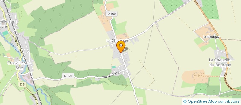 localisation de l'entreprise CYCALINE  LA CHAUSSEE