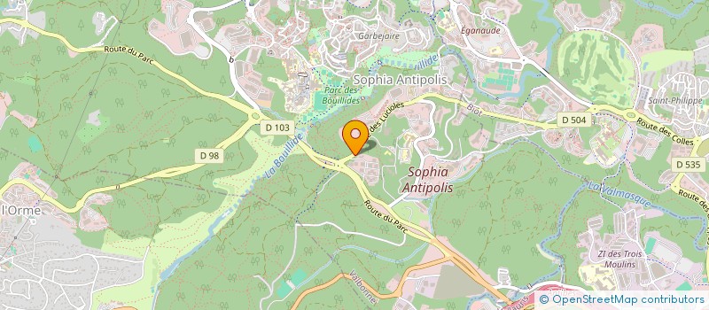 localisation de l'entreprise CYCAS  VALBONNE