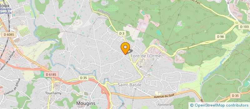 localisation de l'entreprise CYCASANTE à MOUGINS