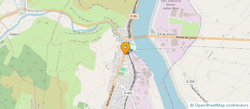 localisation de l'entreprise CYCL'ADDICT  LE POUZIN