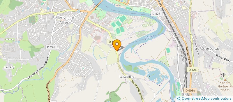 localisation de l'entreprise CYCL'ESPRESSO à BELLERIVE-SUR-ALLIER