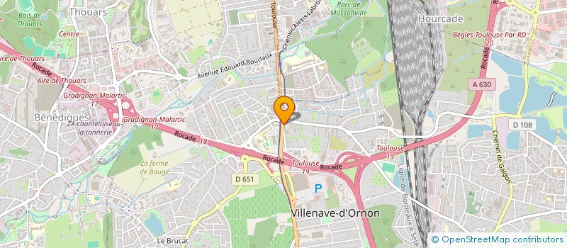 localisation de l'entreprise CYCL'IN BORDEAUX  VILLENAVE-D'ORNON