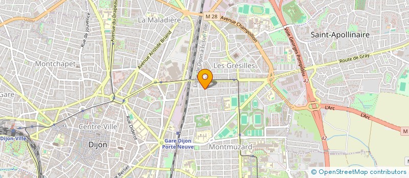 localisation de l'entreprise CYCL'IN DIJON à DIJON