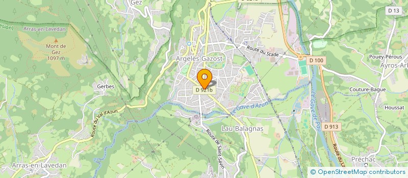 localisation de l'entreprise CYCL'IN PYRENEES à ARGELES-GAZOST