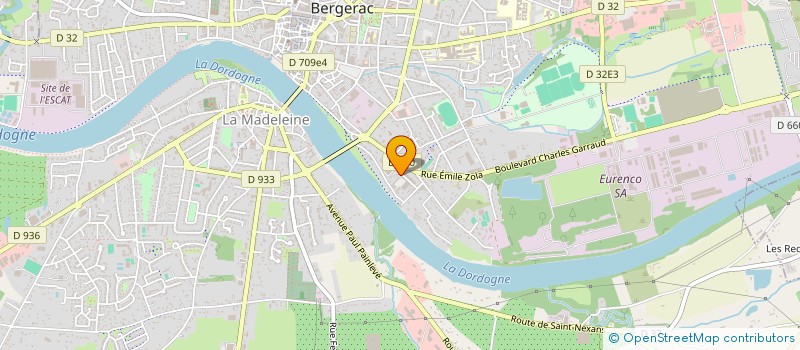 localisation de l'entreprise CYCL'ORGANIQUE à BERGERAC