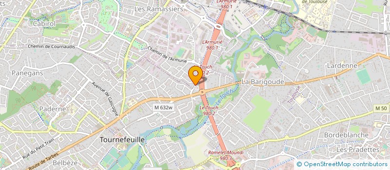 localisation de l'entreprise CYCLABLE TOULOUSE à COLOMIERS