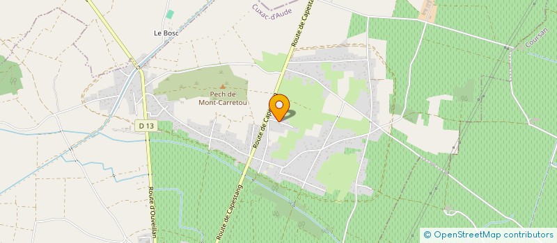 localisation de l'entreprise CYCLADA  CUXAC-D'AUDE