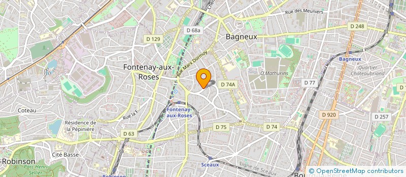 localisation de l'entreprise CYCLADE POUR LA RELAXATION AU QUOTIDIEN à FONTENAY-AUX-ROSES