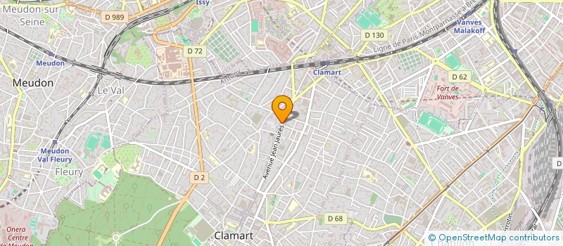 localisation de l'entreprise CYCLAGES  CLAMART