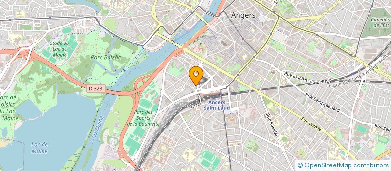 localisation de l'entreprise CYCLAGONE  ANGERS