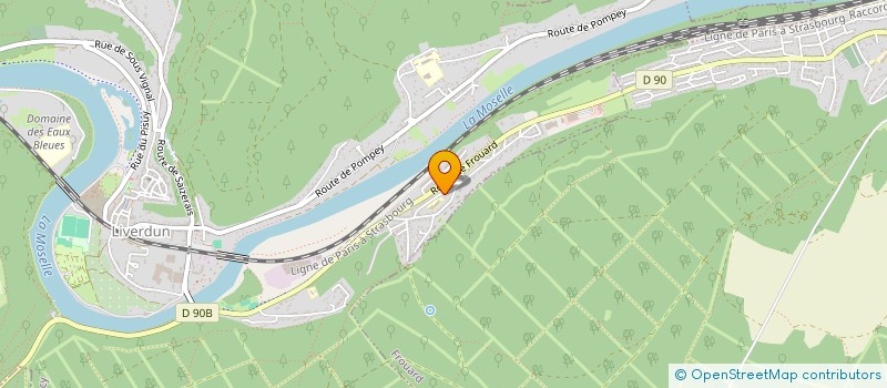 localisation de l'entreprise CYCLANEUF  LIVERDUN