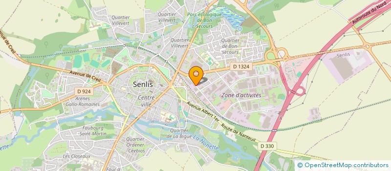 localisation de l'entreprise CYCLE 2  SENLIS