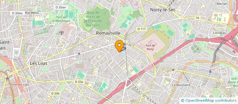 localisation de l'entreprise CYCLE à ROMAINVILLE