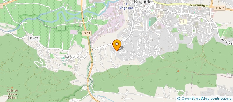 localisation de l'entreprise CYCLE  BRIGNOLES