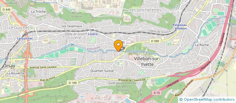 localisation de l'entreprise CYCLE&CO à VILLEBON-SUR-YVETTE