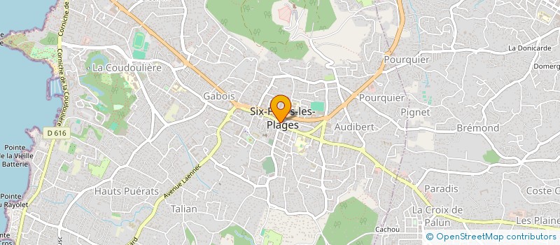 localisation de l'entreprise CYCLE ET VOLT à SIX-FOURS-LES-PLAGES