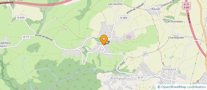 localisation de l'entreprise CYCLE ORGANIQUE  TEILHEDE