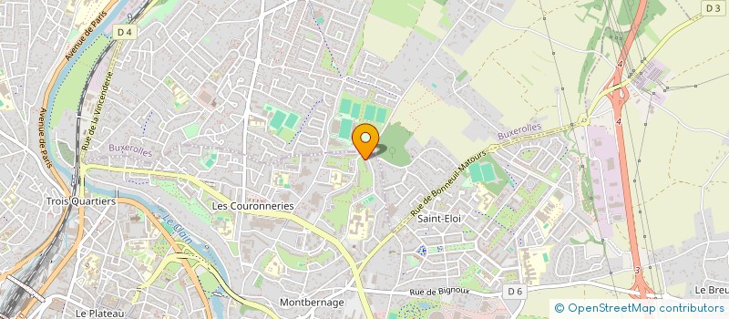 localisation de l'entreprise CYCLE POITEVIN  POITIERS