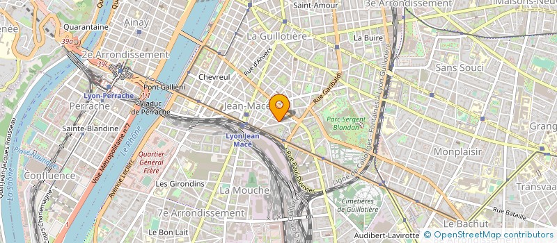 localisation de l'entreprise CYCLE SERVICE LYON à LYON