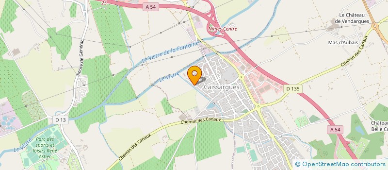 localisation de l'entreprise CYCLEBEN  CAISSARGUES