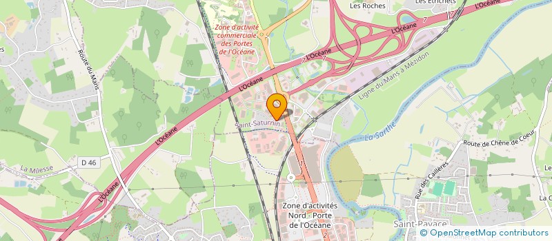 localisation de l'entreprise CYCLEBOX LE MANS  SAINT-SATURNIN