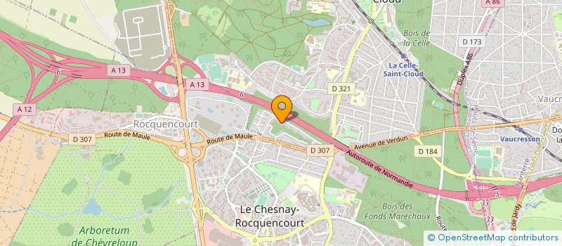 localisation de l'entreprise CYCLELAND à LA CELLE-SAINT-CLOUD